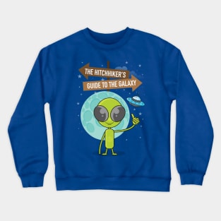 The Hitchhiker's Guide to the Galaxy - Alternative Movie Poster Crewneck Sweatshirt